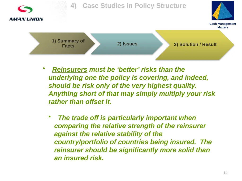 4) Case Studies in Policy Structure Cash - slide 14 of 17