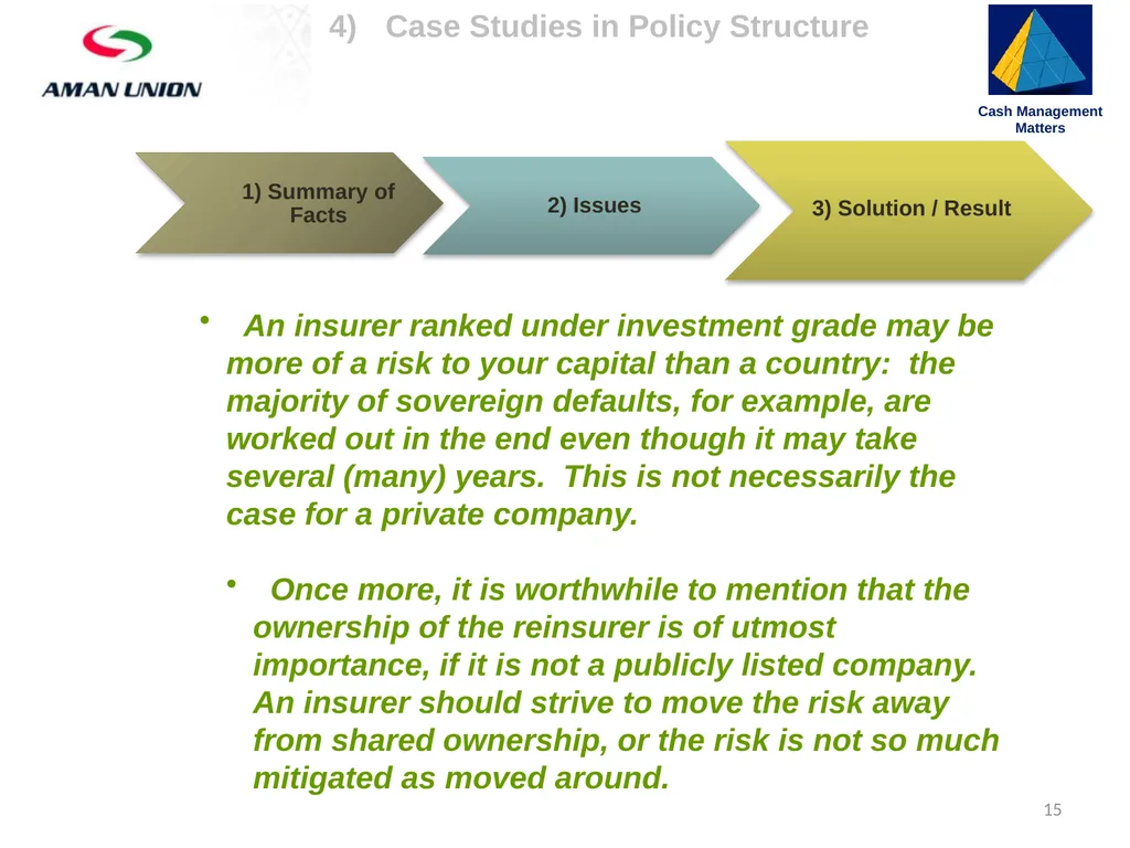 4) Case Studies in Policy Structure Cash - slide 15 of 17