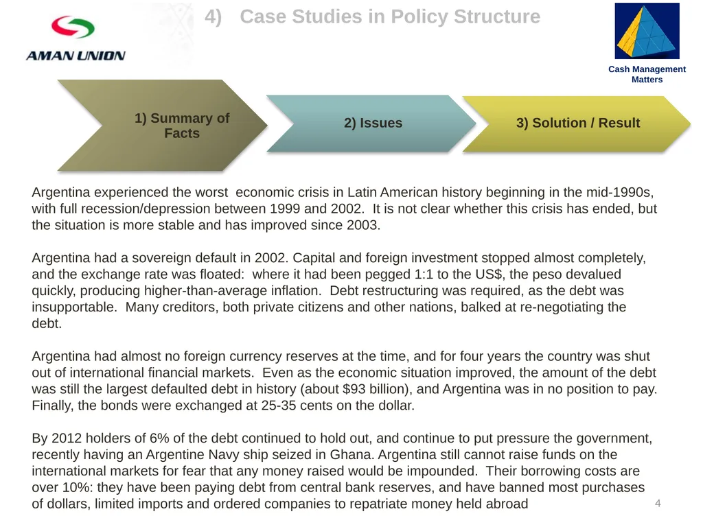 4) Case Studies in Policy Structure Cash - slide 4 of 17