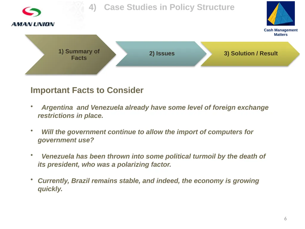 4) Case Studies in Policy Structure Cash - slide 6 of 17