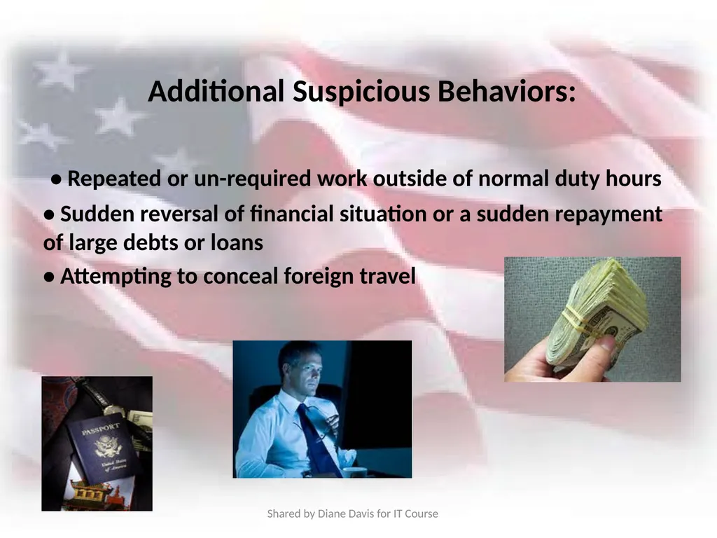 Insider Threat Awareness Training Combating the - slide 34 of 35