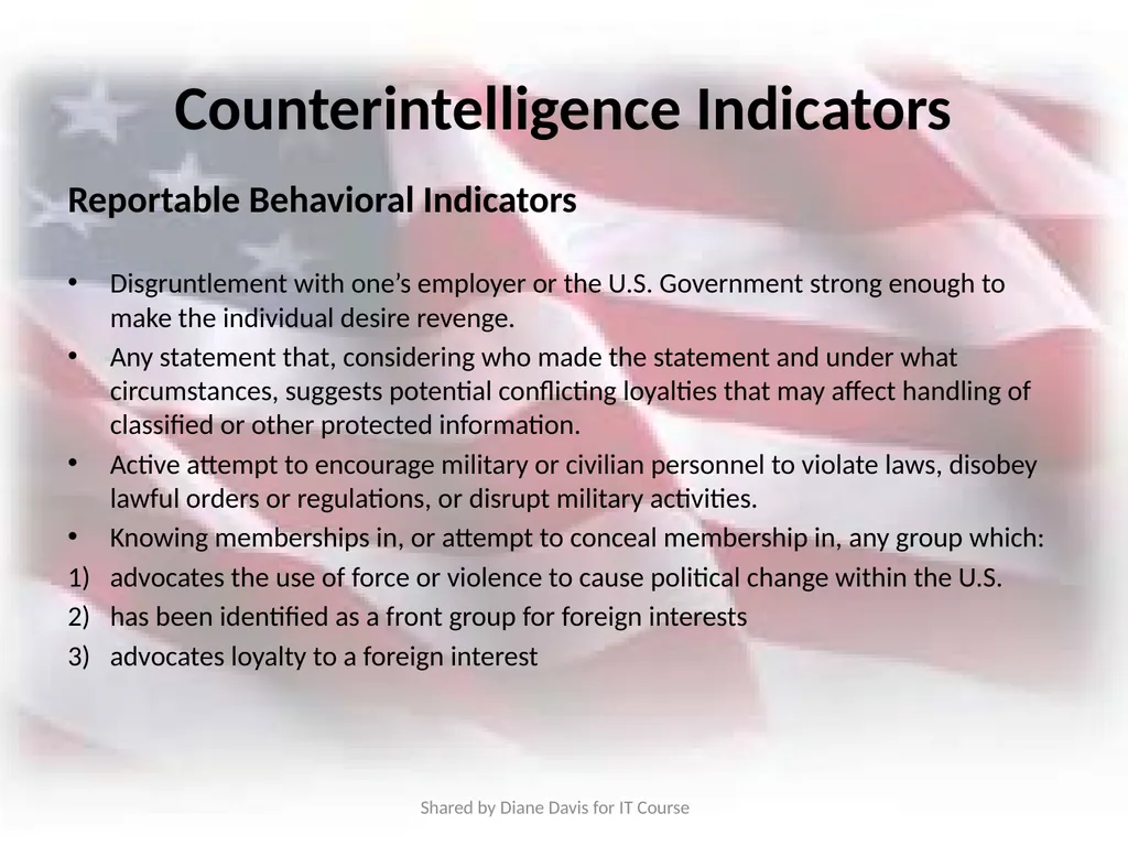 Insider Threat Awareness Training Combating the - slide 6 of 35
