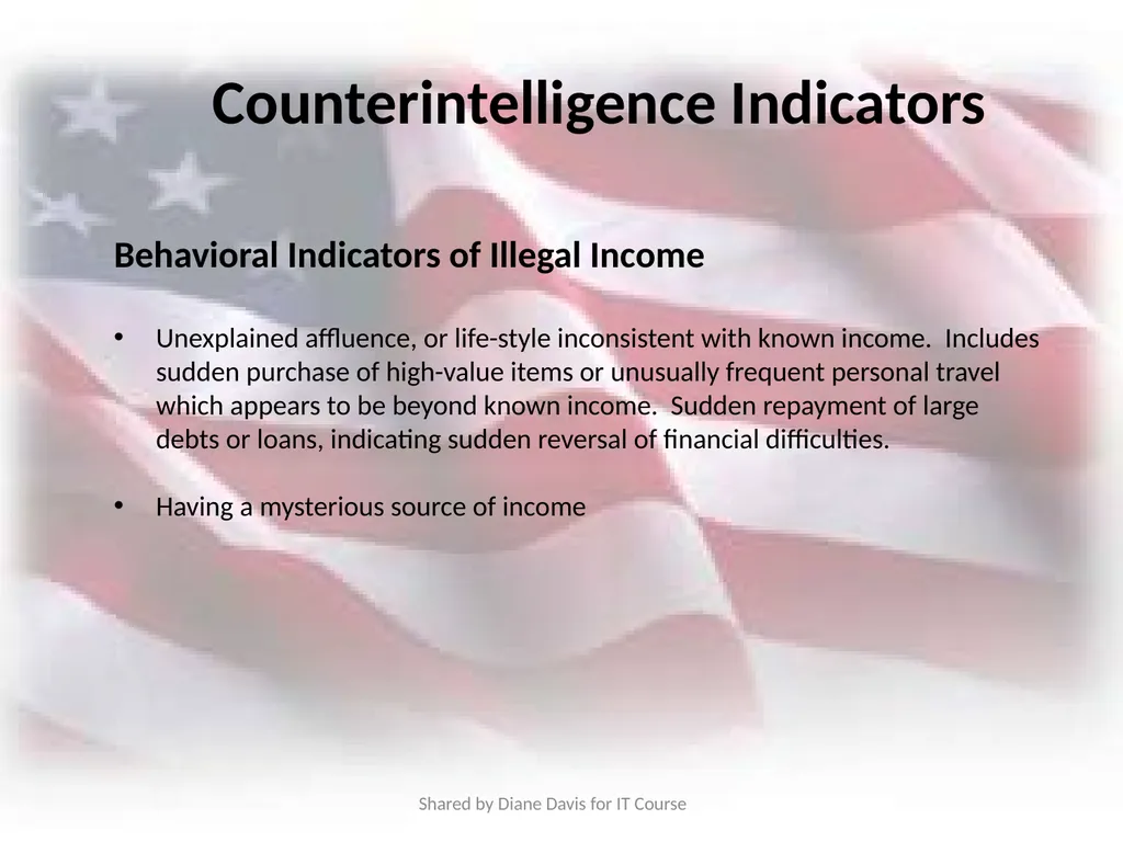 Insider Threat Awareness Training Combating the - slide 9 of 35