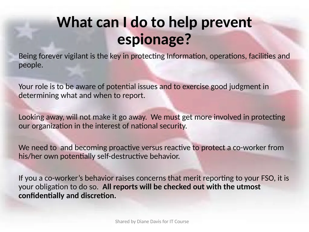 Insider Threat Awareness Training Combating the - slide 16 of 35