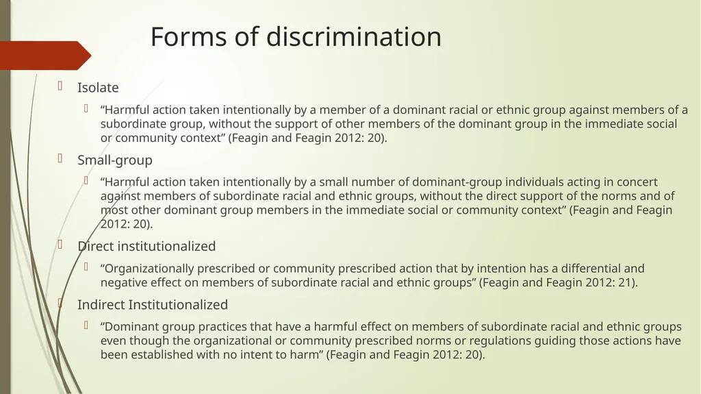 Race and ethnic inequalities An overview of the - slide 6 of 45