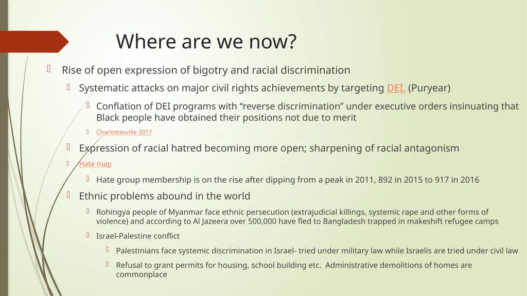 Race and ethnic inequalities An overview of the - slide 7 of 45