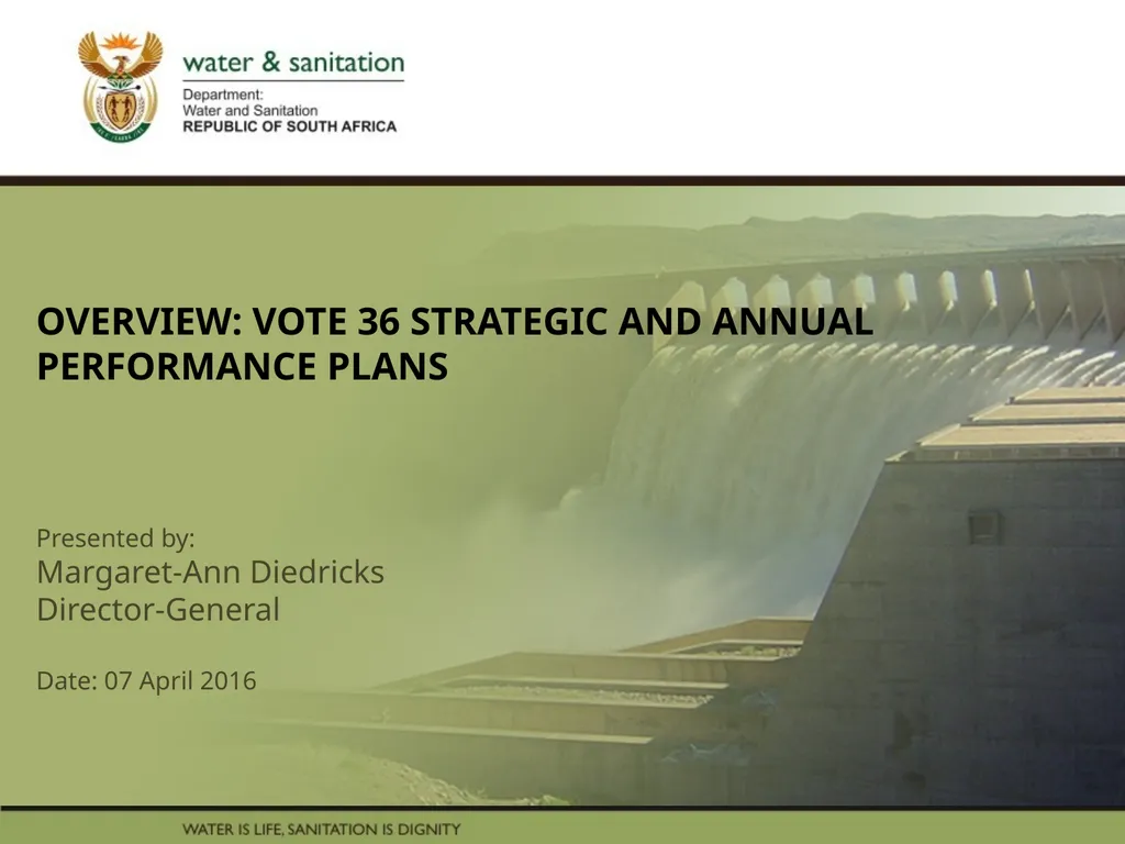 PRESENTATION TITLE Presented by: Name Surname