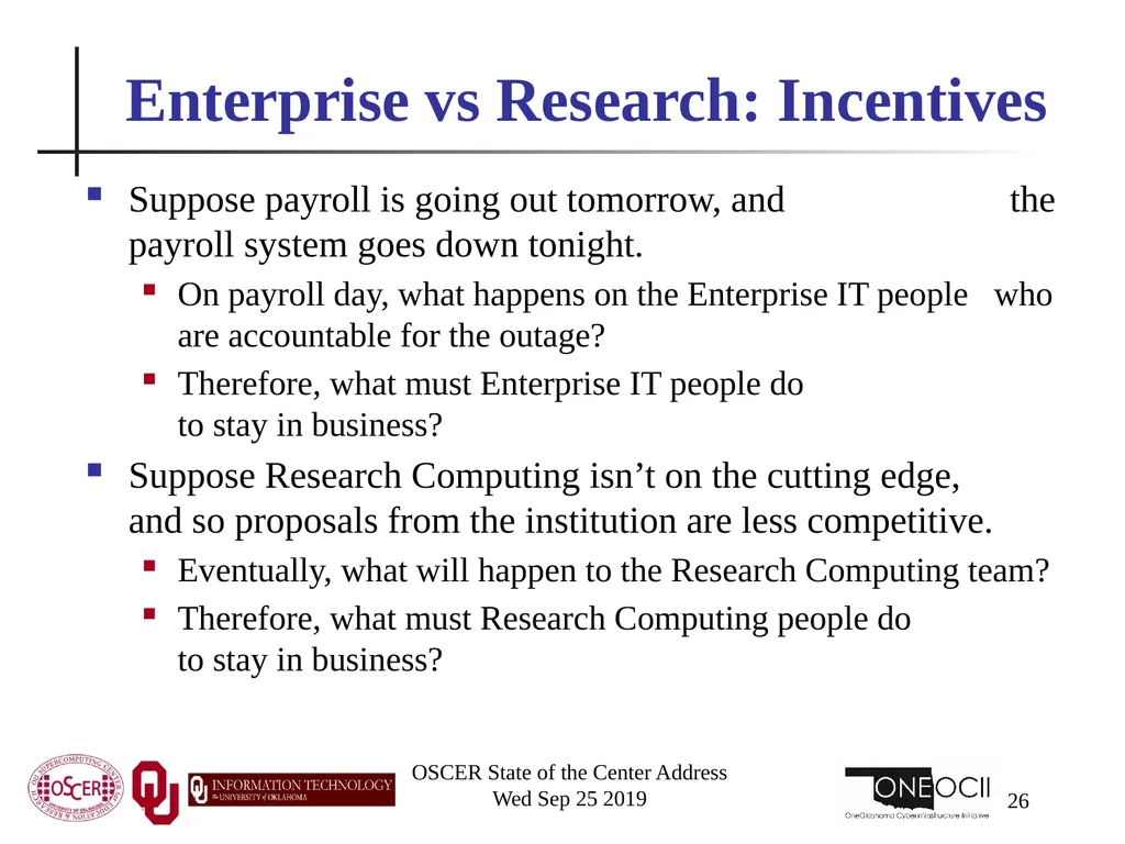 Henry Neeman, Director OU Supercomputing Center - slide 26 of 114