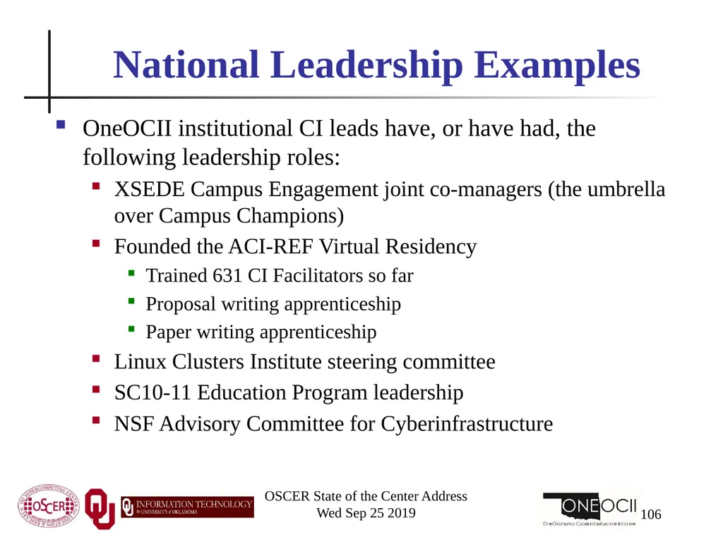 Henry Neeman, Director OU Supercomputing Center - slide 106 of 114