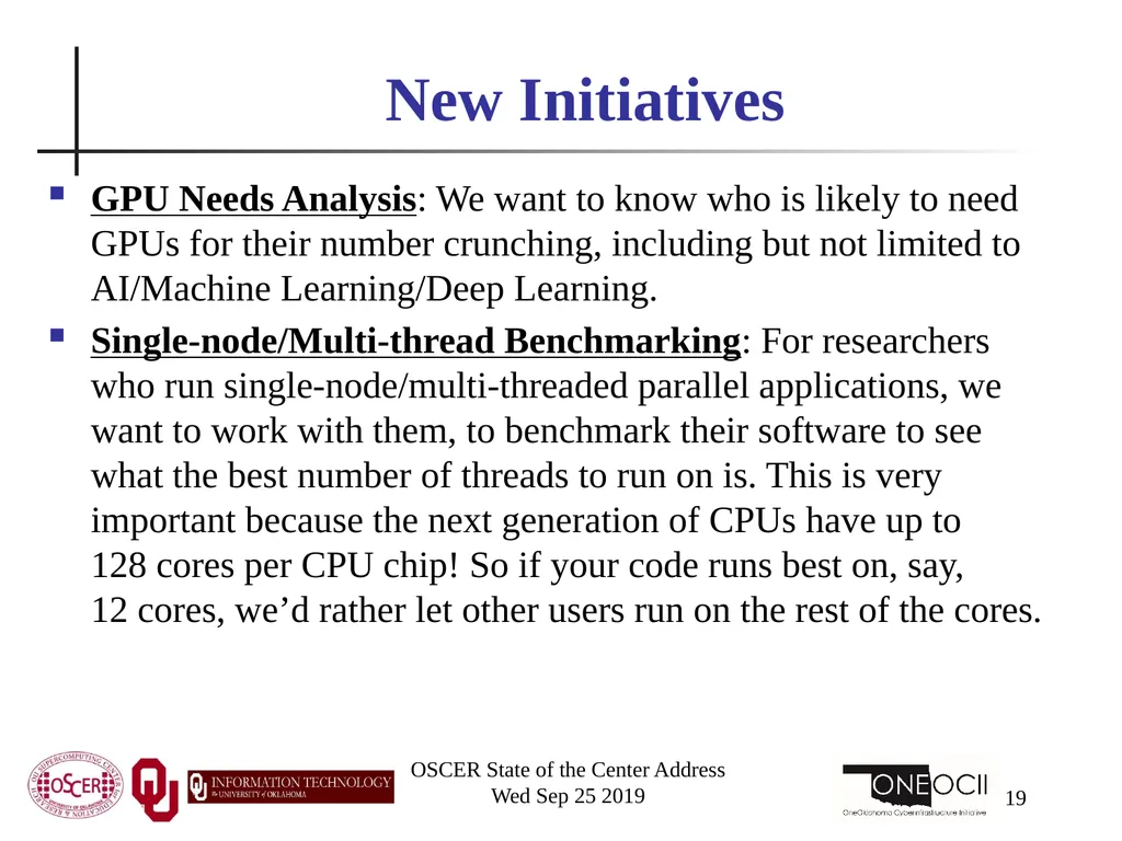 Henry Neeman, Director OU Supercomputing Center - slide 19 of 114