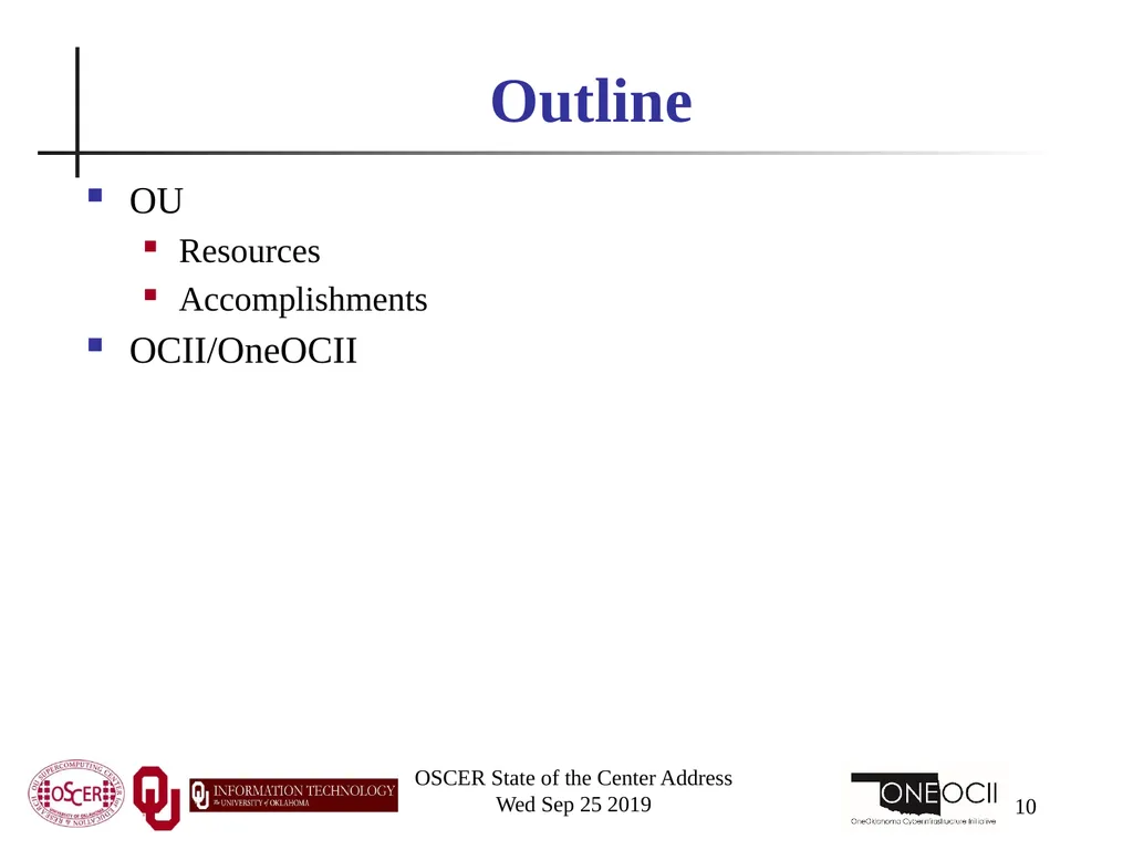 Henry Neeman, Director OU Supercomputing Center - slide 10 of 114
