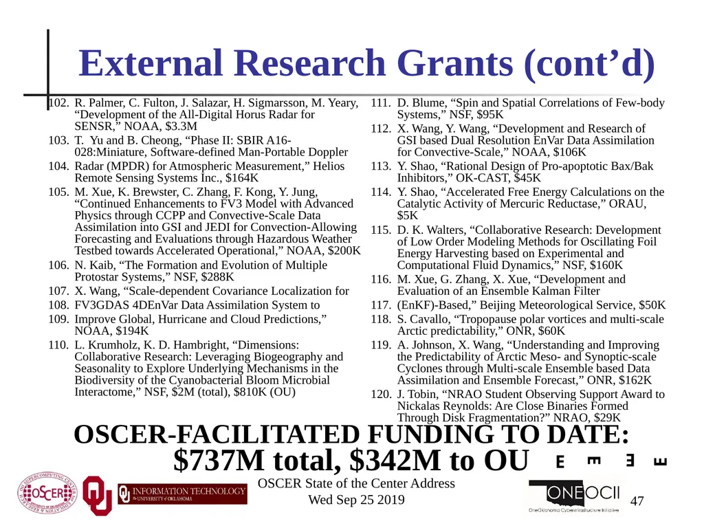 Henry Neeman, Director OU Supercomputing Center - slide 47 of 114