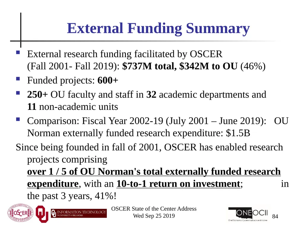 Henry Neeman, Director OU Supercomputing Center - slide 84 of 114