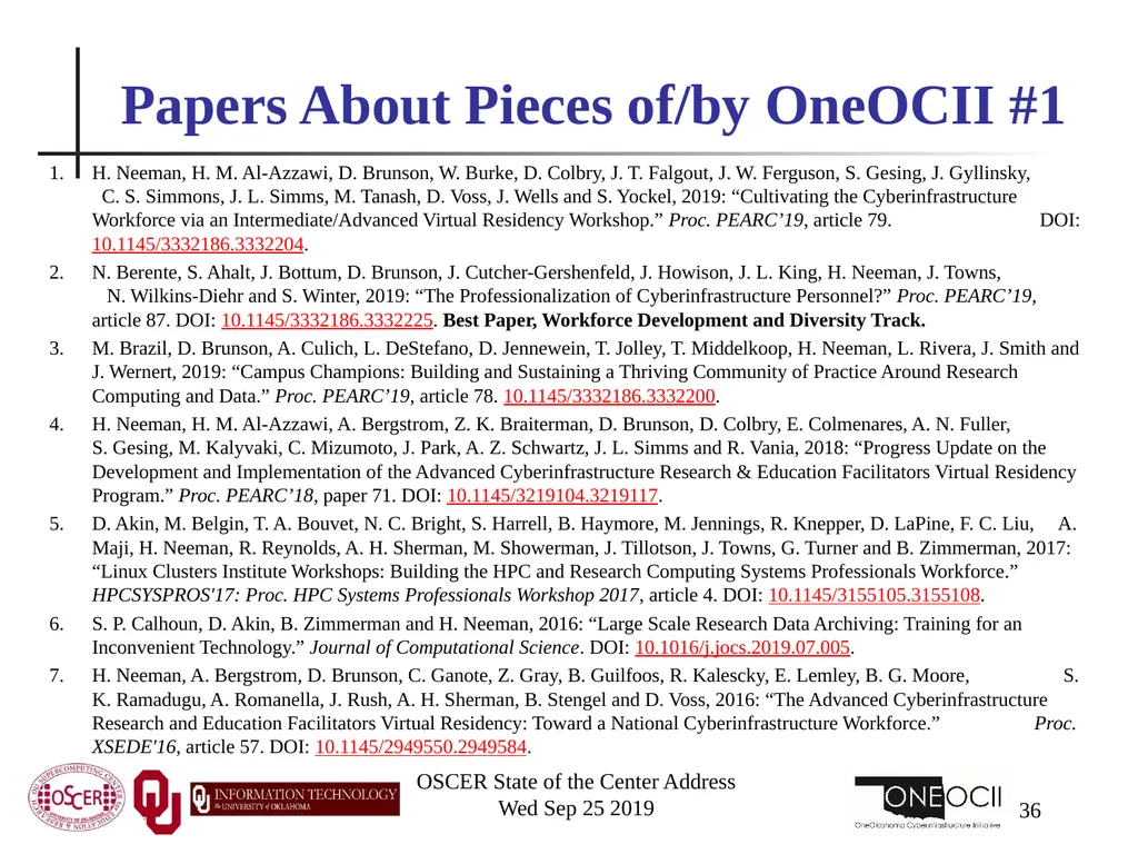 Henry Neeman, Director OU Supercomputing Center - slide 36 of 114