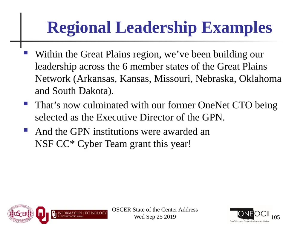Henry Neeman, Director OU Supercomputing Center - slide 105 of 114