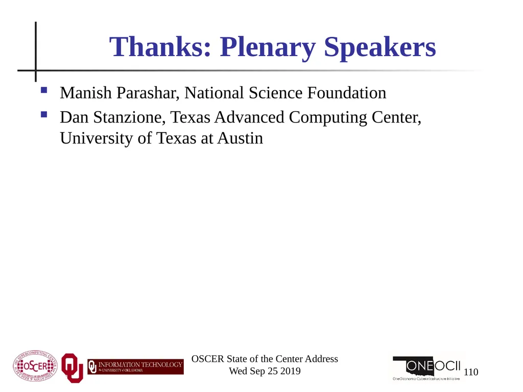 Henry Neeman, Director OU Supercomputing Center - slide 110 of 114