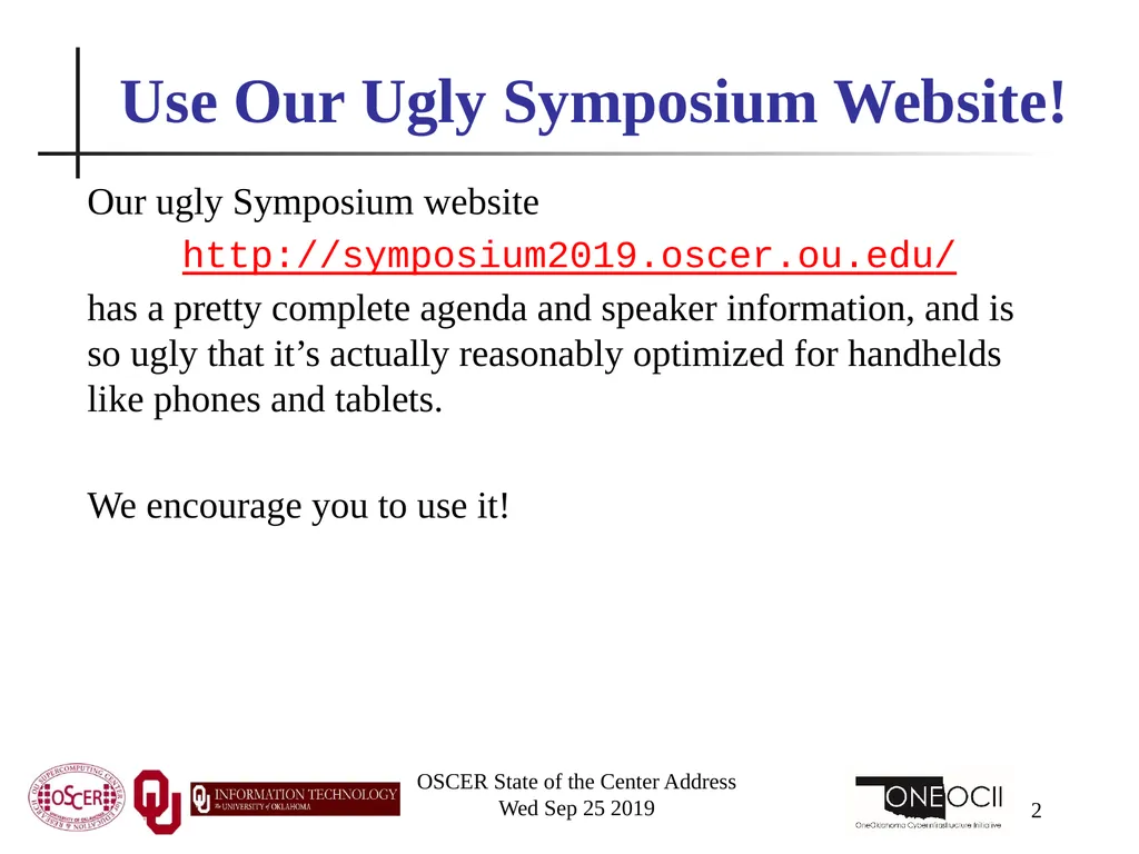 Henry Neeman, Director OU Supercomputing Center - slide 2 of 114