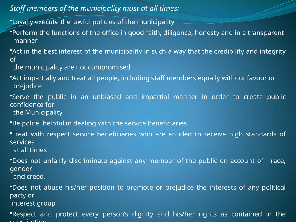 DRAFT SERVICE DELIVERY CHARTER AND SERVICE - slide 17 of 25