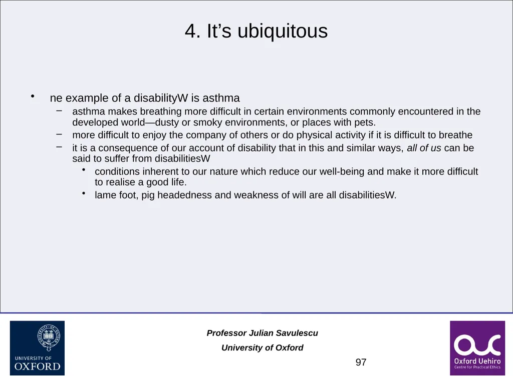 1 Disability and Difference Professor Julian - slide 97 of 118