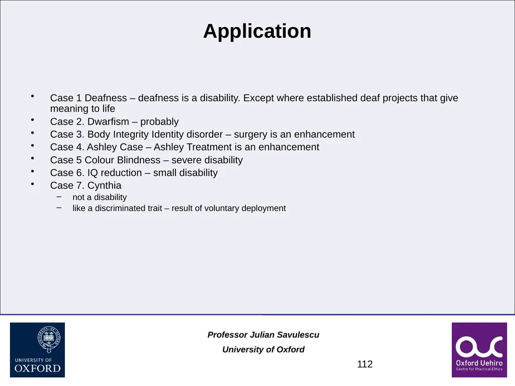 1 Disability and Difference Professor Julian - slide 112 of 118