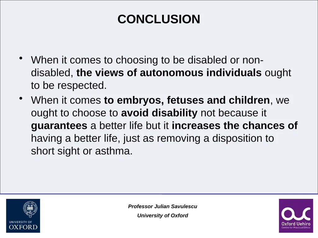 1 Disability and Difference Professor Julian - slide 90 of 118