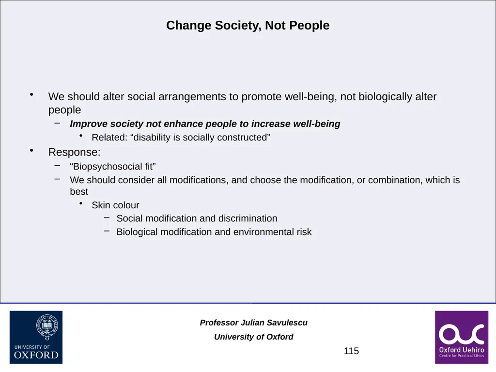 1 Disability and Difference Professor Julian - slide 115 of 118