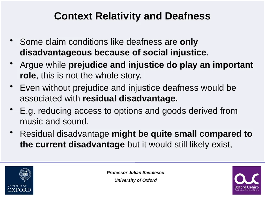 1 Disability and Difference Professor Julian - slide 72 of 118