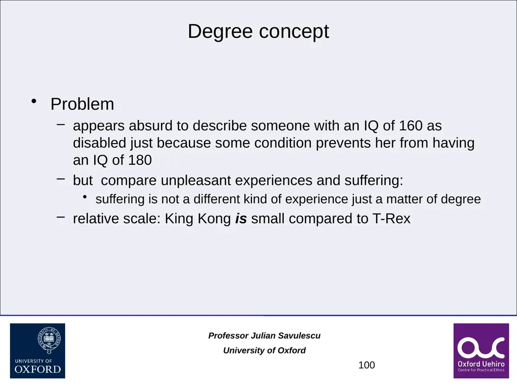 1 Disability and Difference Professor Julian - slide 100 of 118