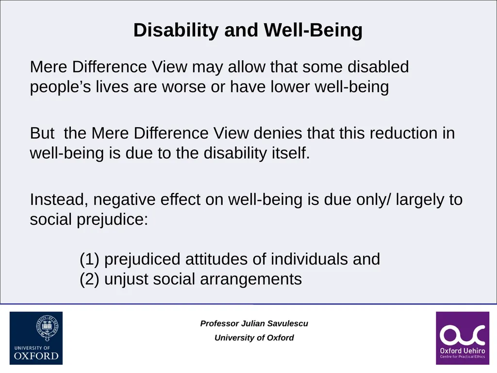 1 Disability and Difference Professor Julian - slide 30 of 118