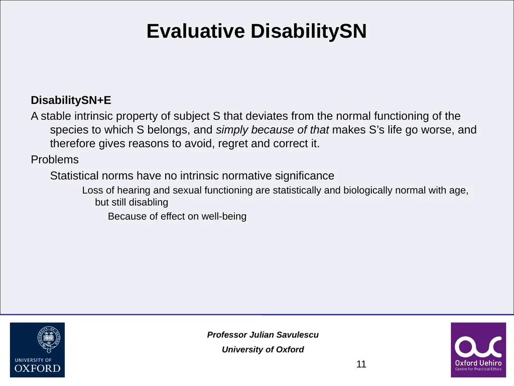 1 Disability and Difference Professor Julian - slide 11 of 118