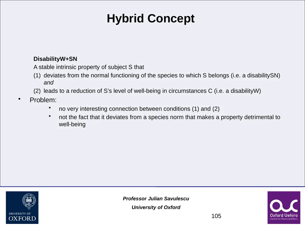 1 Disability and Difference Professor Julian - slide 105 of 118