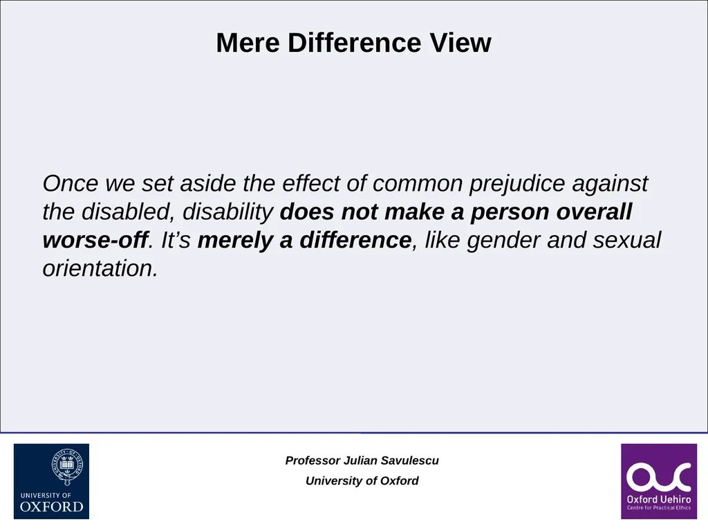 1 Disability and Difference Professor Julian - slide 25 of 118