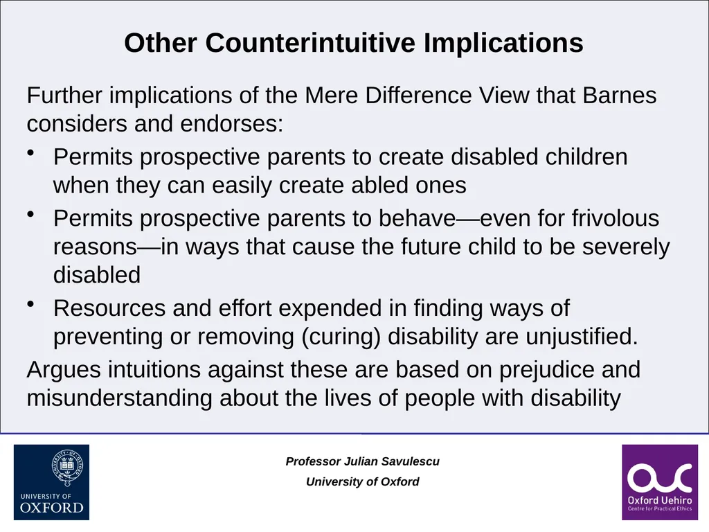 1 Disability and Difference Professor Julian - slide 49 of 118