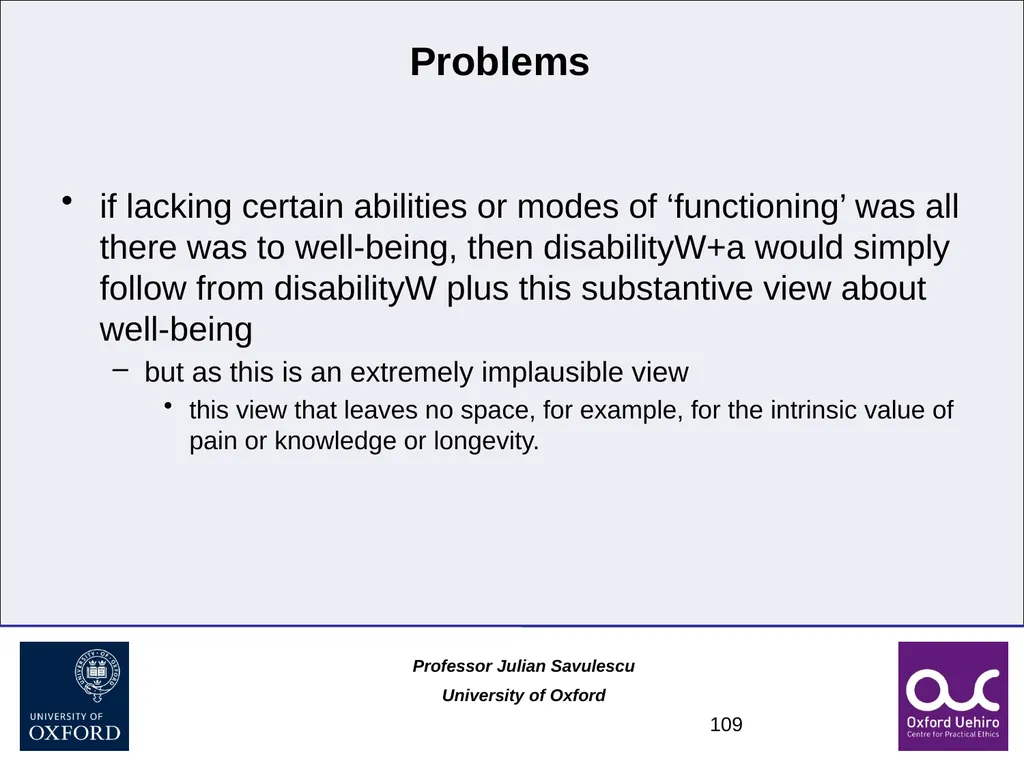 1 Disability and Difference Professor Julian - slide 109 of 118