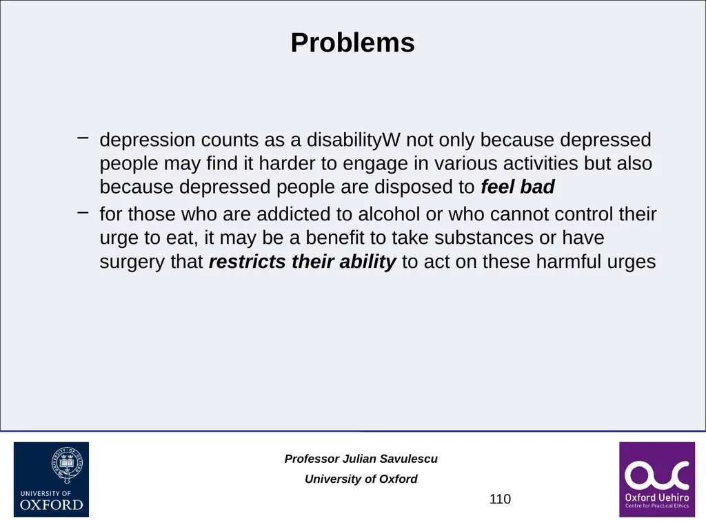 1 Disability and Difference Professor Julian - slide 110 of 118