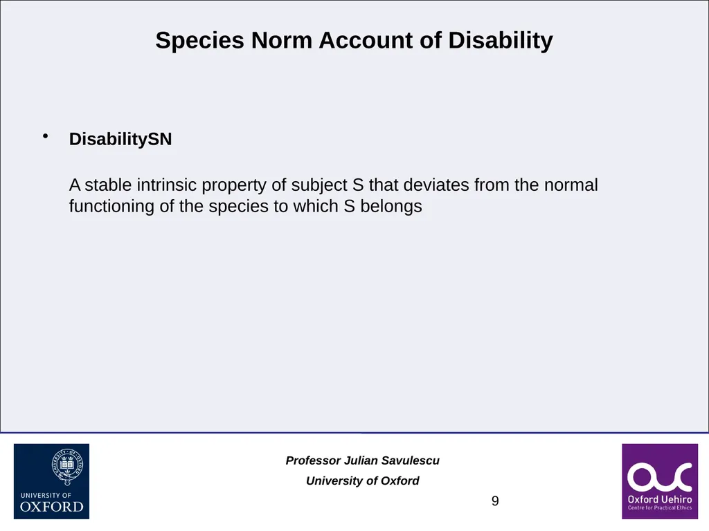 1 Disability and Difference Professor Julian - slide 9 of 118