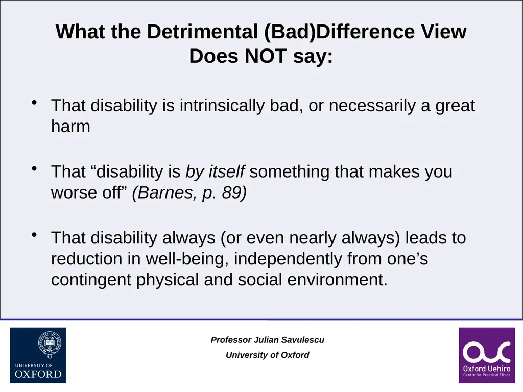 1 Disability and Difference Professor Julian - slide 32 of 118