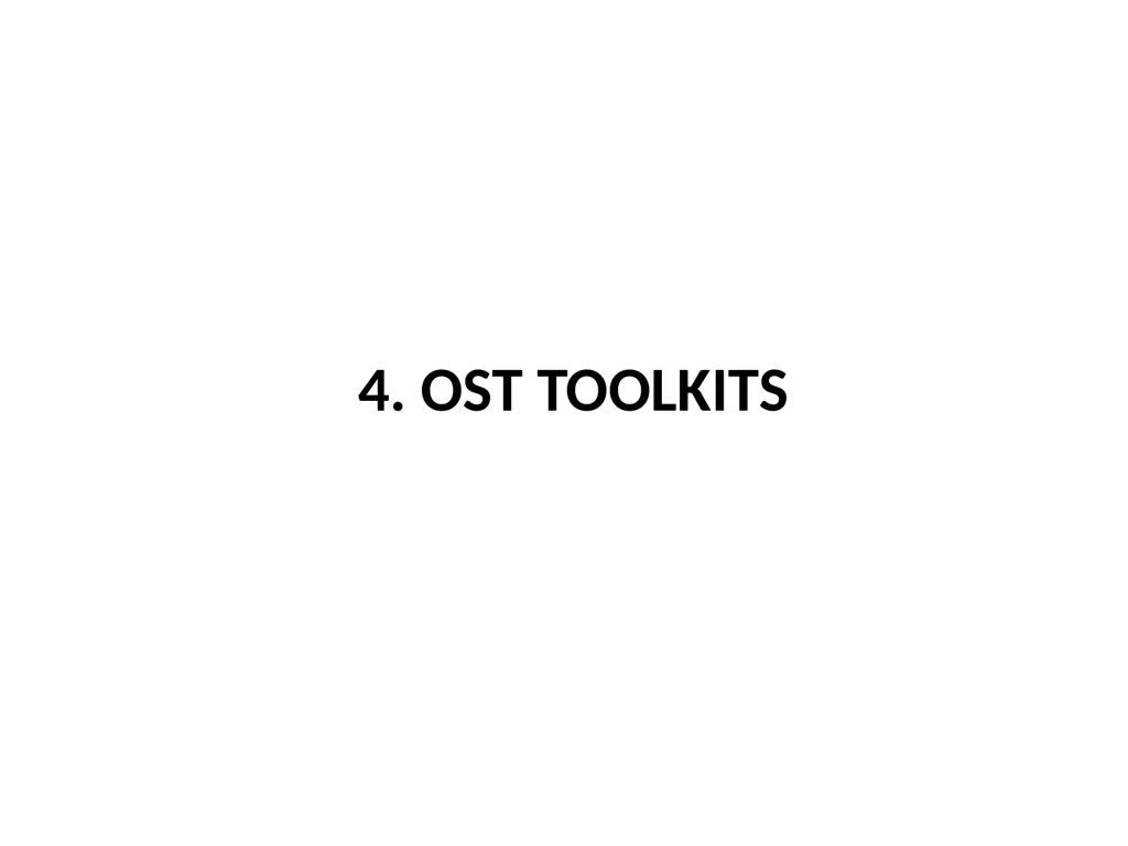 Opioid Substitution Therapy (OST) toolkits: - slide 29 of 37