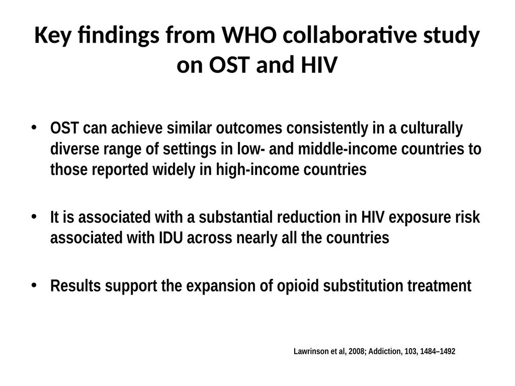 Opioid Substitution Therapy (OST) toolkits: - slide 7 of 37