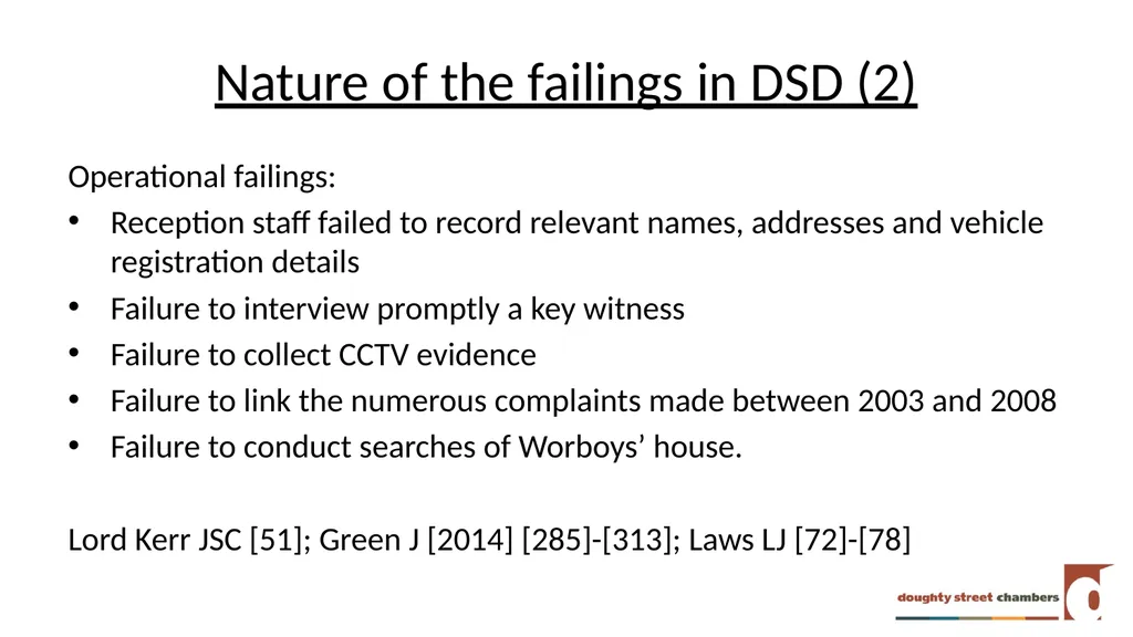 DSD v COMMISSIONER OF POLICE FOR THE METROPOLIS - slide 17 of 26