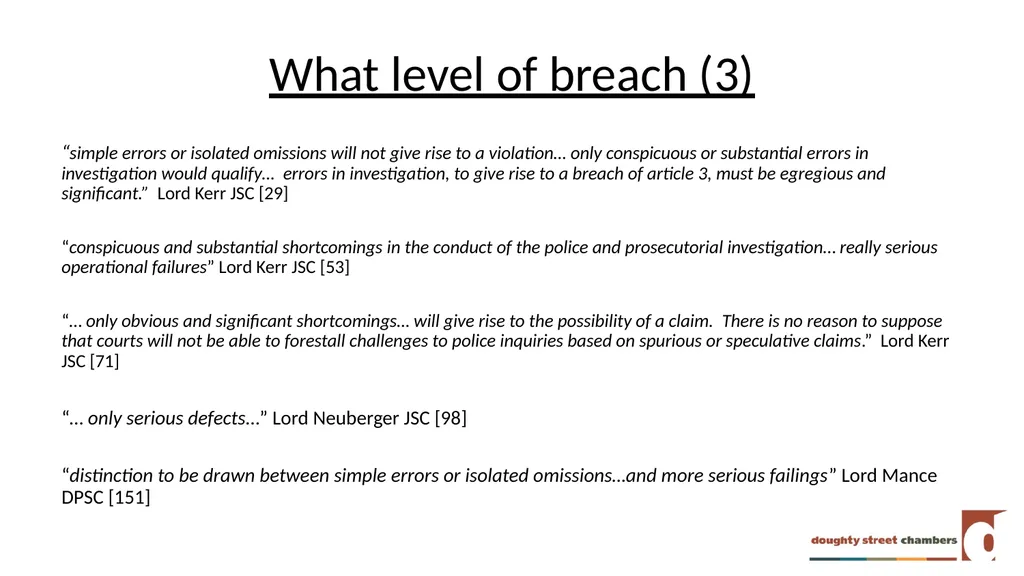 DSD v COMMISSIONER OF POLICE FOR THE METROPOLIS - slide 10 of 26