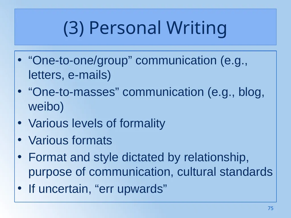 Writing Like an Educated English Speaker Kathryn - slide 75 of 125