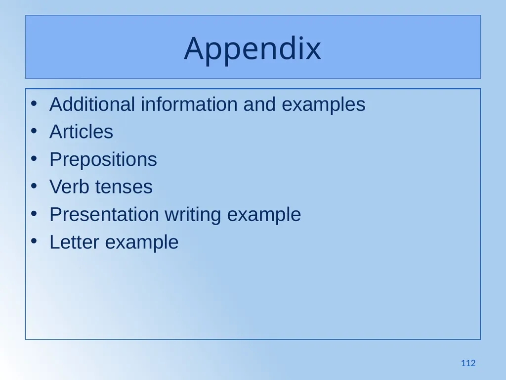 Writing Like an Educated English Speaker Kathryn - slide 112 of 125
