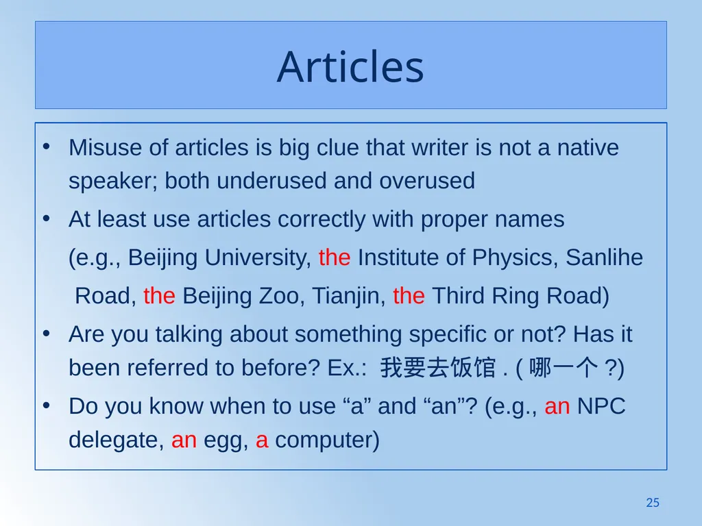 Writing Like an Educated English Speaker Kathryn - slide 25 of 125