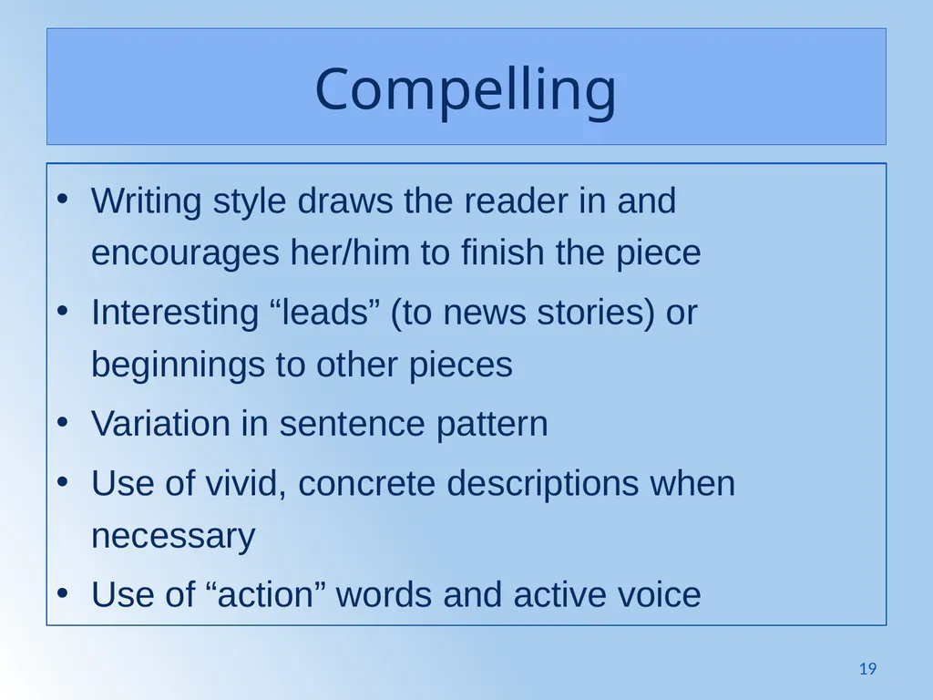 Writing Like an Educated English Speaker Kathryn - slide 19 of 125