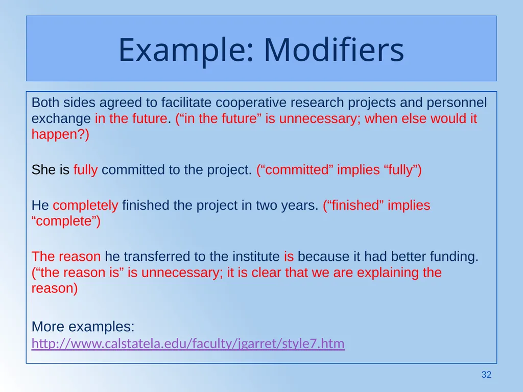 Writing Like an Educated English Speaker Kathryn - slide 32 of 125
