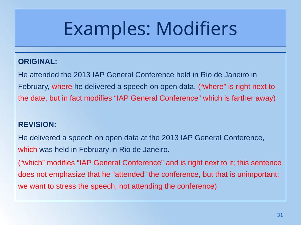 Writing Like an Educated English Speaker Kathryn - slide 31 of 125