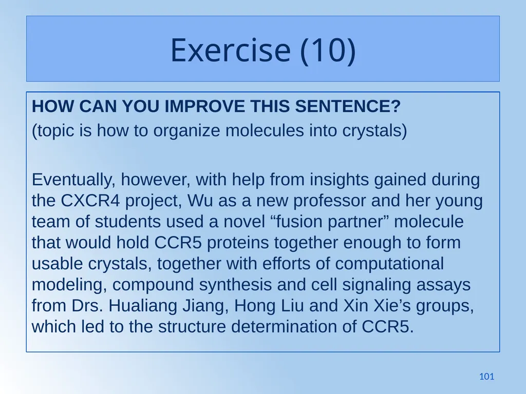 Writing Like an Educated English Speaker Kathryn - slide 101 of 125