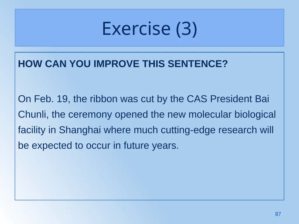 Writing Like an Educated English Speaker Kathryn - slide 87 of 125