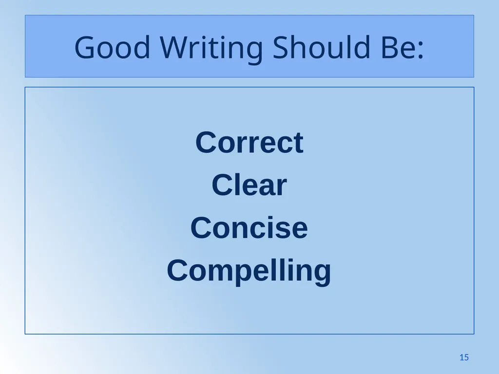 Writing Like an Educated English Speaker Kathryn - slide 15 of 125